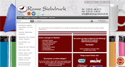 Desktop Screenshot of feuerzeuge-siebdruck.de